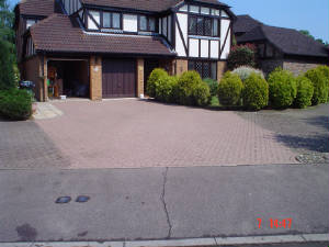 Driveway after